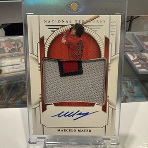 2024 National Treasures Marcelo Mayer Jumbo Mem Patch On Card Auto /99 Red Sox - Picture 1 of 4