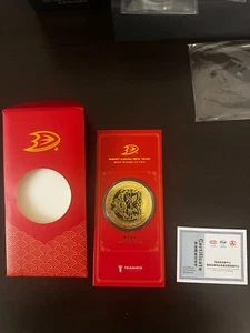 ANAHEIM DUCKS Sammlermünze MONDNEUJAHR 2022 Jahr des Tigers - Bild 1 von 2