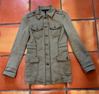 Chaqueta estilo militar del mercado negro de la Casa Blanca para mujer talla 00 verde oliva militar Foto 1 de 4