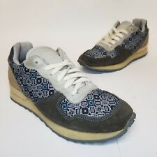 Inkkas Jogger Sneakers  Women's Size US 5  Gray Blue Beige White Geometric Print