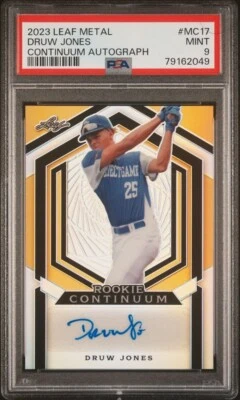 2023 Leaf Metal Druw Jones Continuum Auto SSP /162 PSA 9 - Image 1 of 2