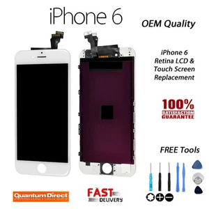 iPhone 6 Genuine OEM Retina LCD Digitiser Touch Screen Assembly - WHITE - NEW - Picture 1 of 2