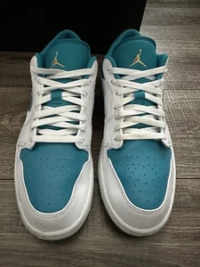 Nike Jordan 1 Low Aquatone 553558-174 - Picture 1 of 6