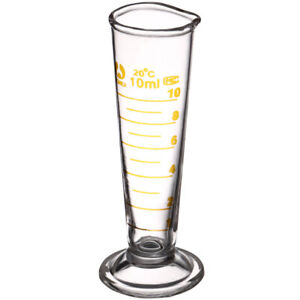 Tasse à mesurer en verre de précision (10 ml) - outil de laboratoire idéal avec échelle graduée