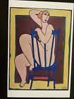 Postcard Art Drawing of “Seated Nude” by Bob Rutman very unique B71