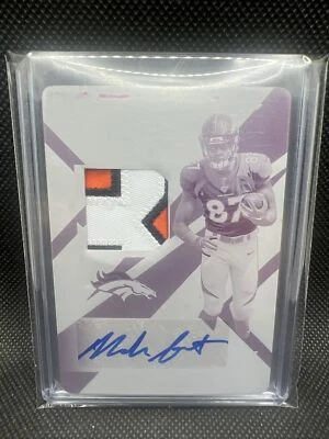 2019 Panini Xr NOAH FANT RPA Magenta Printing Plate Auto 1/1 Broncos Seahawks SP - Image 1 of 2