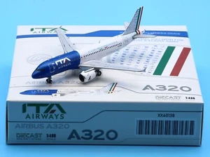 JC Wings 1:400 XX40138 ITA Airways Airbus A320 modello jet pressofuso aereo EI-DTG - Foto 1 di 13