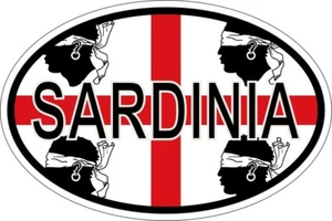 Sticker aufkleber Nationalitätenkennzeichen flagge fahne sardinien r2 - Bild 1 von 1