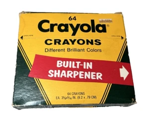 Crayola Buntstifte 64 Stück eingebauter Anspitzer Vintage brillante Farben - Bild 1 von 23