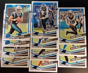 2023 Donruss w/RCs Carolina PANTHERS Football Team Set (11c) Bryce Young RC - Picture 1 of 1