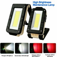 Portable Rechargeable Magnetic COB LED Work Light Lamp Folding Inspection Torch