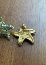 versace star fish stud earrings 