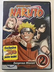 Naruto Vol. 2: Dangerous Mission(DVD, 2002 Shonen Jump's) ANIME SPECIAL - Imagen 1 de 3