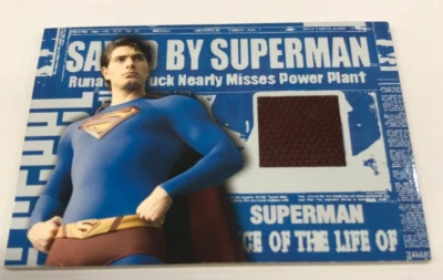 2006 SUPERMAN RETURNS TRADING CARD COSTUME CARD SUPERMAN'S CAPE - Image 1 of 2