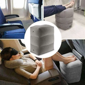 UK Travel Inflatable Foot Rest for Airplane, Car, Airport, Train - Picture 1 of 15