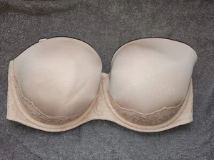 Torrid Curve Push Up Multiway Trägerloser BH 38DD Nude Spitze Form Gefüttert  - Bild 1 von 6