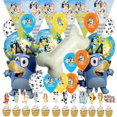 DCBY bluey bingo balloons birthday party supplies favor centerpiece decoration theme