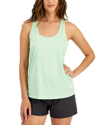 Precio de venta sugerido por el fabricante $20 Camiseta sin mangas Id Ideology para mujer con textura espalda deportiva verde talla XS Foto 1 de 3