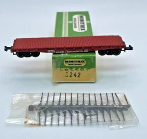 N Scale Minitrix 3242 Flat Freight Car Original Box - Picture 1 of 7