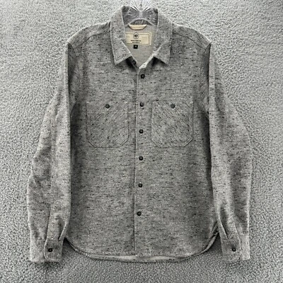 RGT Rogue Territory Shirt Mens Medium M Gray Flannel Long Sleeve Button Up Shirt - Image 1 of 4