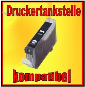 Cartucho komp CANON PIXMA sustituido CLI-8BK iP4200 4300 5200 MP500 530 600 610 - Imagen 1 de 2