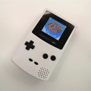 Pure White Retrofit Game Boy Color GBC Console With Highlight Back Light LCD - Picture 1 of 9