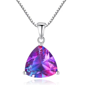 BENIAMINO Kette Anhänger 925er Sterling Silber Mystic Topas 5,79ct Halskette OVP