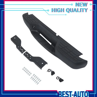 For Chevrolet S10 1998-2004 NEW Truck Rear Bumper Solid Black Steel Replacement — 第 1/4 张图片