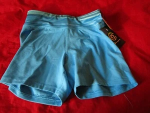 Champion C9 Duo Dry Girl’s Blue Short Stretch Athletic Shorts Size L 10-12 - Picture 1 of 5