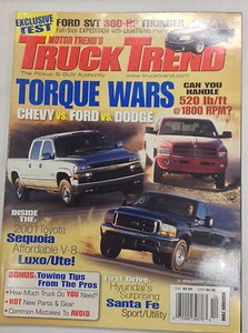 Motor Trend's Truck Trend Magazine Chevy Vs Ford December 2000 062617nonr - Picture 1 of 1