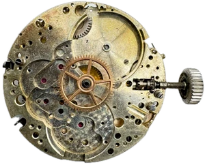 Vintage 31mm Minerva Triple Date Chronograph Men's Wristwatch Movement Valj 72C - Picture 1 of 3