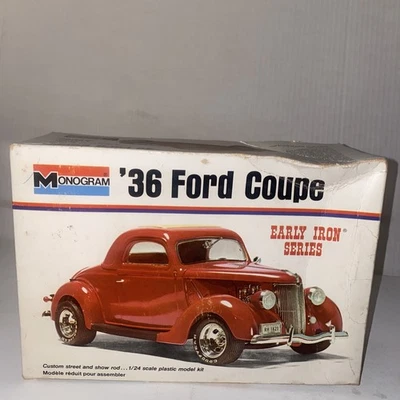 Monogram 36 Ford Coupe Car Model Kit Early Iron Series - Image 1 of 4