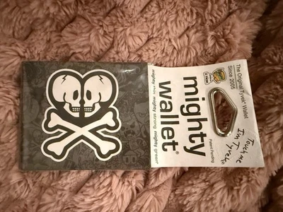 New Tokidoki Skull Black Mighty Wallet Tyvek Bi-fold Men’s Women’s Wallet - Image 1 of 2