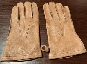 Vintage L.L. Guantes de cuero Bean Sta-Soft de piel de ciervo para hombre XL bronceado correa hebilla EE. UU. - Imagen 1 de 4