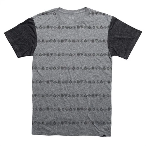 Camiseta Krew Geo Stripe Premium Gris Carbón - Mediana Foto 1 de 1