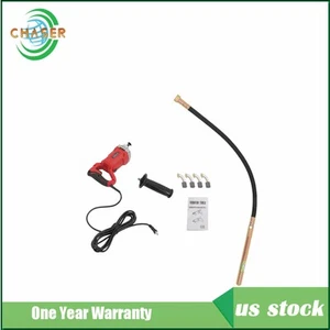 1500W Electric Concrete Vibrator Handheld Concrete Vibrating Tool & 6.6ft Shaft - Picture 1 of 23