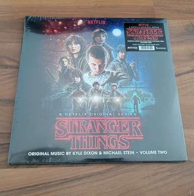 STRANGER THINGS VOLUME 2 FROST WITH RED / BLACK BLOB VINYL LP NETFLIX INVADA OST - Bild 1 von 4