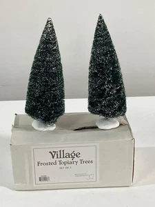 Abt. 56 Dorf - Frosted Topiary Bäume 2er Set - Bild 1 von 6
