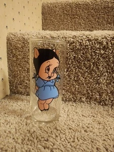 PETUNIA PIG PEPSI ADVERTISING GLASS 1973 WARNER BROS COLLECTOR SERIES MINT COND - Picture 1 of 3