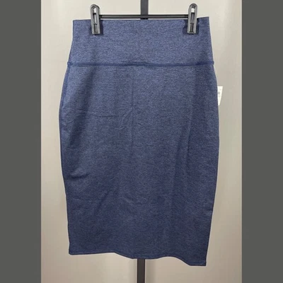 NEW Aerie Offline Skirt Womens Medium blue pencil preppy comfy fitted casual - Image 1 of 4