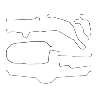 1975-1982 Chevrolet Corvette Manual Disc Complete Brake Line Set Kit Tubes OEM - Image 1 of 4