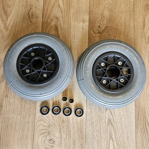 Invacare lynx mobility scooter parts Front Wheels And Tyres Pair - Picture 1 of 3