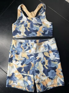 DSG Girls' 3" Momentum Shortie and sport top Activewear set size Large 14 - Picture 1 of 7