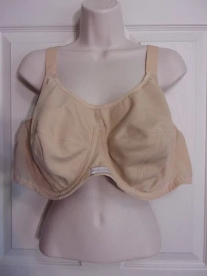 Sujetador deportivo Elomi Energise~Correas rectas o de espalda deportiva~Desnudo~Con aros~46DD~EUC Foto 1 de 4