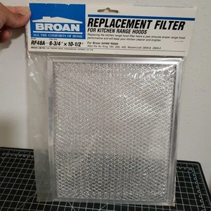 Broan Replacement Filter For Kitchen Range Model RF48A 8 3/4 x 10 1/2 - Picture 1 of 7