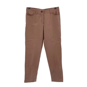 Brunello Cucinelli Chino Pants Women Size 4 Brown Tan - Picture 1 of 10