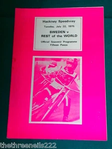 SPEEDWAY PROGRAMM - INTERNATIONAL - SCHWEDEN V REST DER WELT - 22. JULI 1975 - Bild 1 von 1