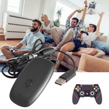 Wireless Gamepad PC Adapter USB Receiver for Xbox 360 Console w/ CD Game Console