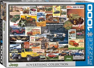 Jeep Advertising Collection Jigsaw Puzzle by Eurographics 1000 Pieces - Picture 1 of 2