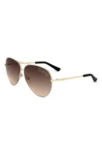 GUESS Damen Pilot Sonnenbrille GF6126 32F Gold / Braun 61-11-135 Neu + Etui - Bild 1 von 4